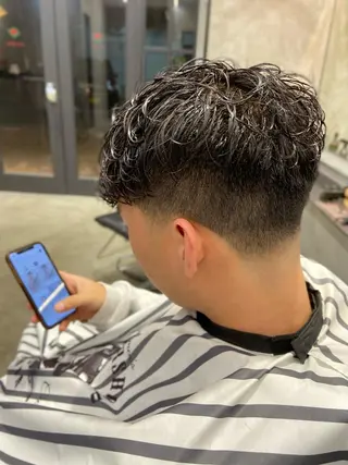 ショート パーマ メンズ FM【エフエム】HAVANA所属・💈圧倒的メンズ特化 明大前美容師💈のヘアスタイル