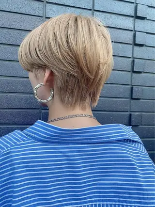 ショート 👑毛流れ、艶髪◉ 縮毛矯正錦糸町ヒガシのヘアスタイル