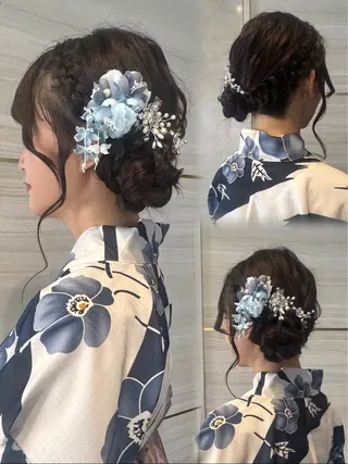 ロング ヘアアレンジ 島崎 穂乃香のヘアスタイル