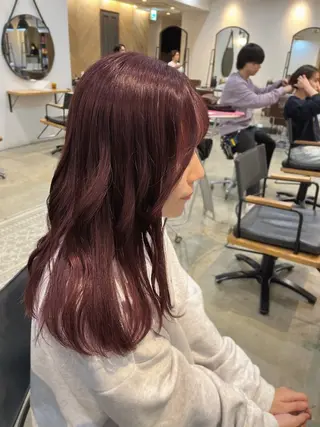 ロング 中津/梅田/赤み消し /髪質改善/愛芽のヘアスタイル