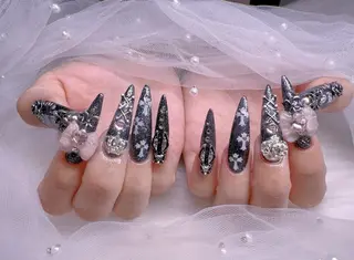 ネイル 🎀彩羽チップ 長さだし専門🎀のネイルデザイン