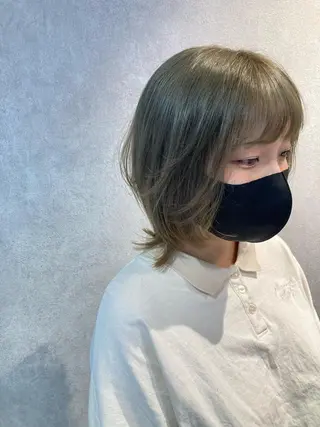 ミディアム 宮下 弦也のヘアスタイル