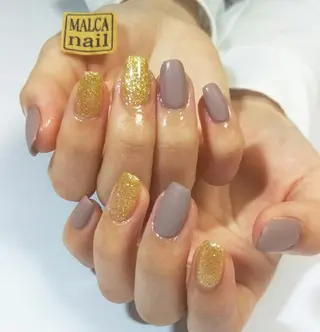 セミロング ヘアアレンジ パーマ ネイル キッズ マツエク・マツパ MALCAnail(マルカネイル)所属・荒木 莉奈のネイルデザイン