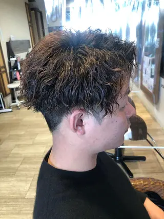 ショート パーマ メンズ メンズパーマ/ スパイキー/神田正紀のヘアスタイル