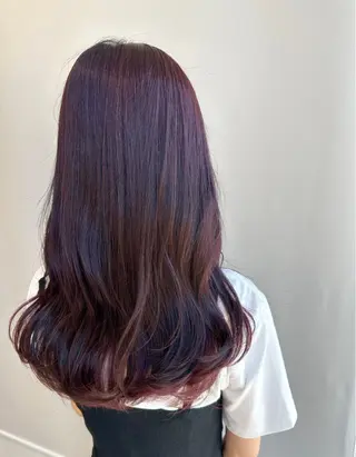 ロング カラー 松浦ゆずき 韓国/ 診断/ダウンパーマのヘアスタイル