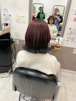 ミディアム カラー SINCE【シンス】所属・Hika.ハイトーン 髪質改善🩵ᩚ🫧のヘアスタイル