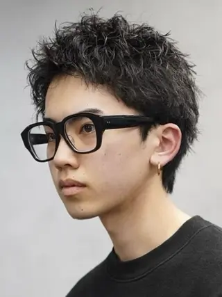 ショート パーマ メンズ 楽斗/メンズパーマ /スパイキーショートのヘアスタイル