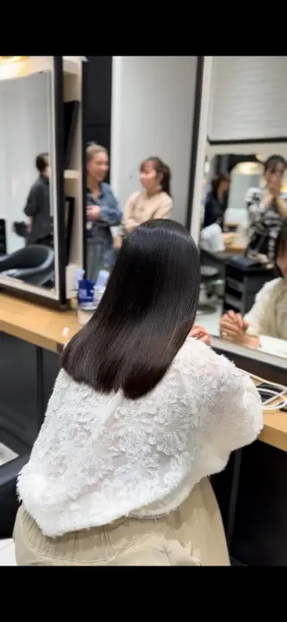 セミロング 角本ゆあん /ボブ、ショートボブのヘアスタイル