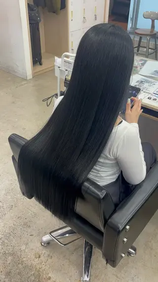 ロング カラー 🪽髪質改善ストレー ト🤍美羽🤍のヘアスタイル