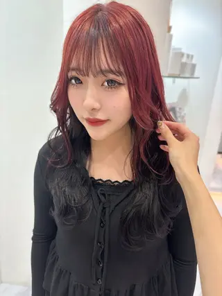 ロング カラー 🍒 MONA SAYAKA 🍒のヘアスタイル