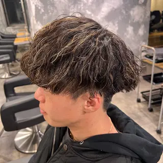 ショート カラー パーマ ヘアアレンジ メンズ キッズ 🔷横浜1のパーマ 職人🔷将太郎のヘアスタイル