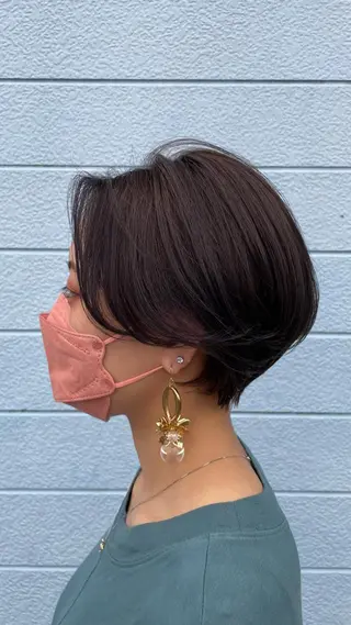 ショート カラー 美容室るーじゅ所属・美容室 るーじゅ/しいの木台のマツエク・マツパデザイン