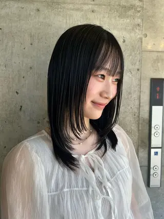 セミロング ✨艶モテ/上質カラー 🪽🫧門倉瑠生のヘアスタイル