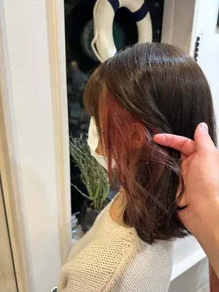 ミディアム カラー 🪼高評価🪼 💎柴崎の藤咲💎のヘアスタイル