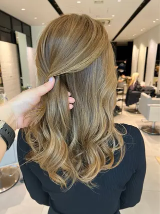 ロング 髪質改善/ブリーチ 特化🧡‬‪田中颯士のヘアスタイル