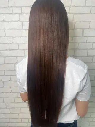 ロング カラー パーマ 品川No.1 マスダ店長のヘアスタイル