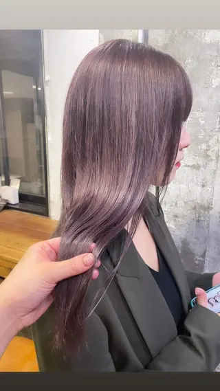 ロング カラー emu    head spa & treatment所属・髙塚碧🇰🇷 韓国ヘア🎗️のヘアスタイル
