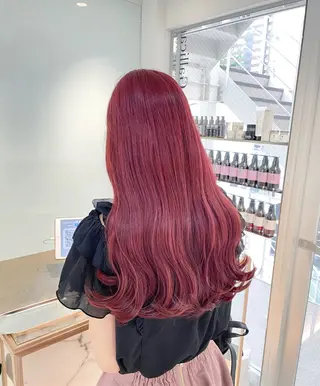 ロング カラー ヘアアレンジ 艶髪✨寒色カラー✨ 翁長孝輔のヘアスタイル