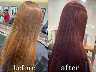 カラー るか/透明感 カラー/アレンジのヘアスタイル