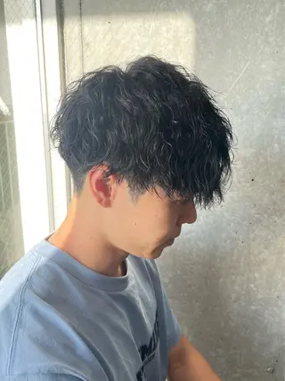 パーマ メンズ メンズモテパーマ💙 fuwaのヘアスタイル