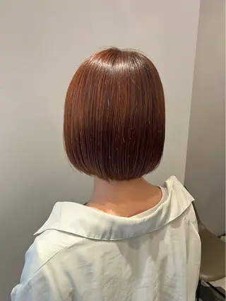 カラー ヘアセット/ピンク /レッド/あつはのヘアスタイル