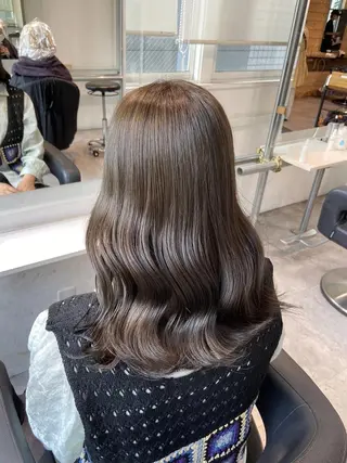 カラー ❤︎横浜❤︎うる艶 透明感カラー❤︎のヘアスタイル