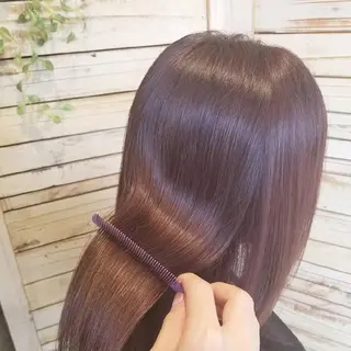 セミロング Ash 店長　山下達也のヘアスタイル