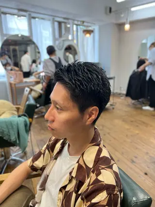 ショート メンズ 髪質改善/縮毛矯正/ 超高濃度水素ケアのヘアスタイル