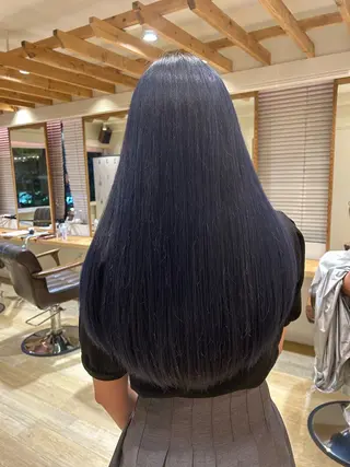 ロング カラー kawabe maikoのヘアスタイル