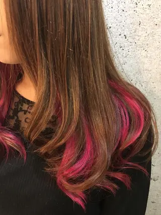 ロング カラー Ando Raycoのヘアスタイル