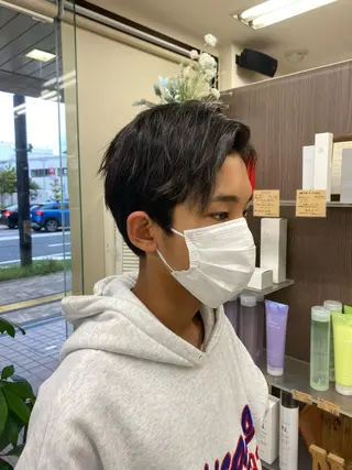 ショート メンズ メンズパーマの達人 /タカシマ　ダイスケのヘアスタイル