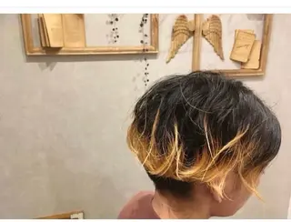 ショート カラー メンズ 清水 美香のヘアスタイル