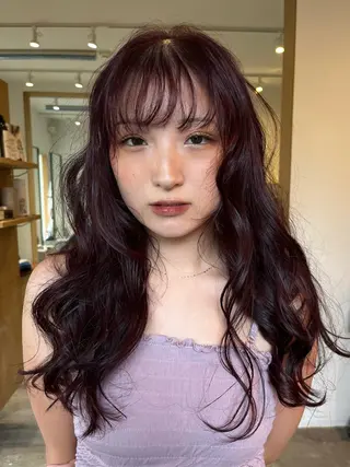ロング カラー YUI／透明感カラー /レイヤーカット🦢のヘアスタイル