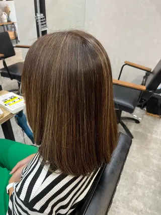 セミロング カラー Lamie所属・大人女子&髪改善専門 Nobuフリーランスのヘアスタイル