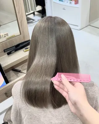 ミディアム カラー 【haire】ヘアリ ー🎀mitsukiのヘアスタイル