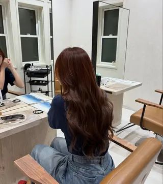 ロング カラー モデル募集 moeのヘアスタイル