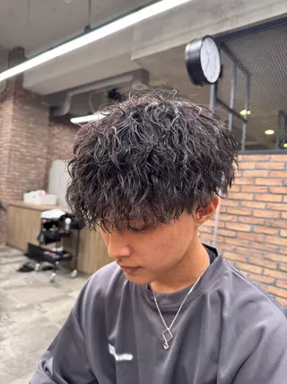 パーマ メンズ パーマ特化 まなるのヘアスタイル