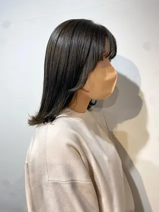 ミディアム カラー レイヤー/髪質改善 渡邉【日吉美容室】のヘアスタイル