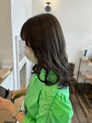 ミディアム カラー 伊藤ゆかり/髪質改善 /透明感カラーのヘアスタイル
