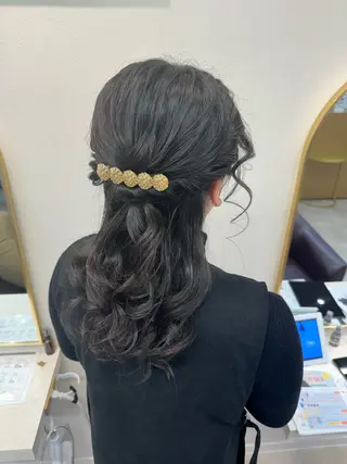 ロング ヘアアレンジ 横浜カラー/パーマ/ SAKI💫のヘアスタイル