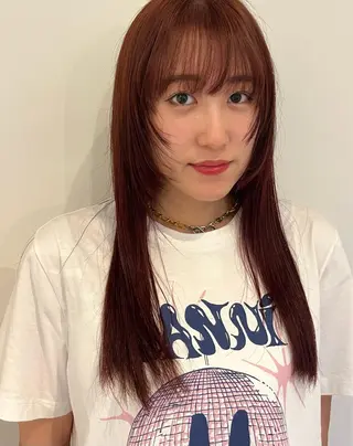 セミロング KOCHAB 中村穂風のヘアスタイル