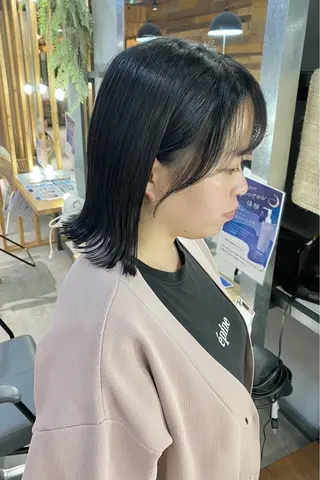 セミロング カラー 菊地 紗矢のヘアスタイル