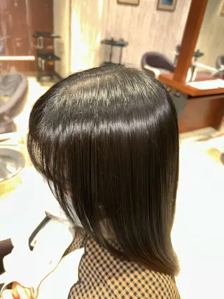セミロング 髪質改善 すずきひじりのヘアスタイル