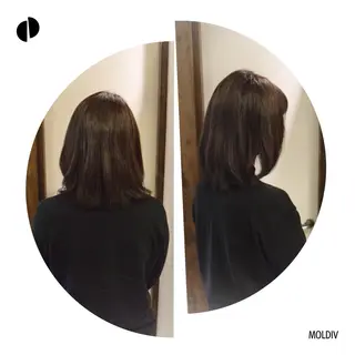 ミディアム カラー ✨縮毛矯正✨髪質改善 ナカシマ ユミのヘアスタイル