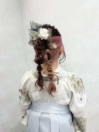 ヘアアレンジ 寒色 ♡ レイヤー ┊︎miyuのヘアスタイル