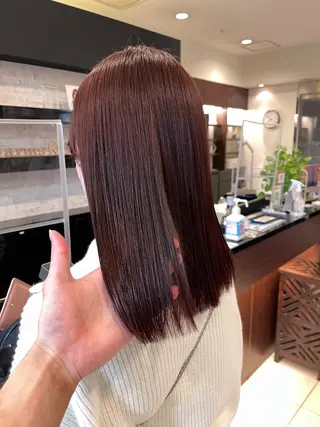 ミディアム カラー Kamie みかじりのヘアスタイル