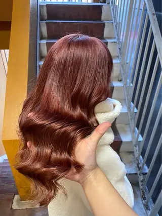 ロング カラー 暖色.髪質改善 🪽スズのヘアスタイル