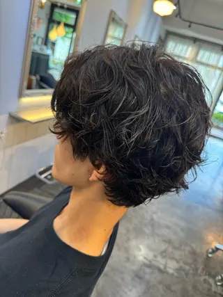 ショート パーマ メンズ me_me.所属・【me_me.】 mayuのヘアスタイル