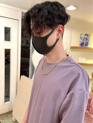 パーマ メンズ 🐺高椋 海/ウルフ/レイヤーのヘアスタイル