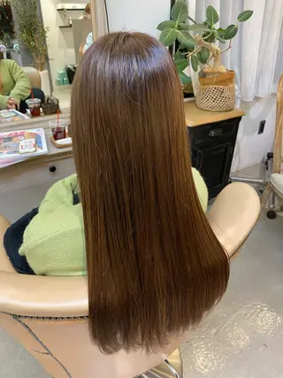 ロング カラー しまだ みゆのヘアスタイル